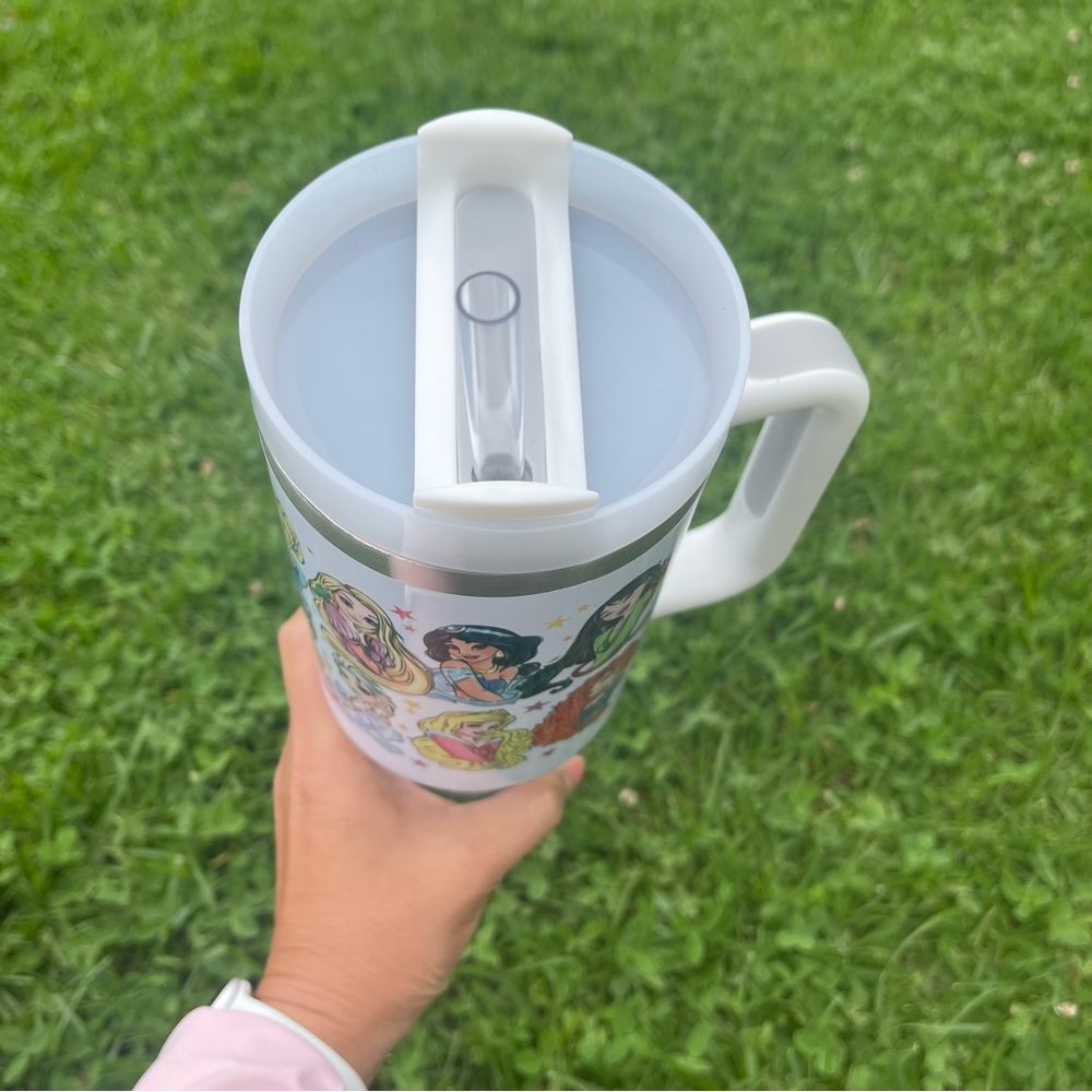 Disney Princess Brand new 40 oz double wall stainless travel office tumbler - Picture 9 of 11